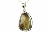 Stunning Ammolite Pendant (Necklace) - Sterling Silver #280072-1